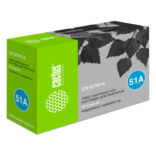 Картридж Cactus CS-Q7551A, черный / CS-Q7551A