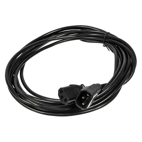 Кабель-удлинитель питания Buro AN23-1008-5, IEC C13 - IEC C14, 5м, черный