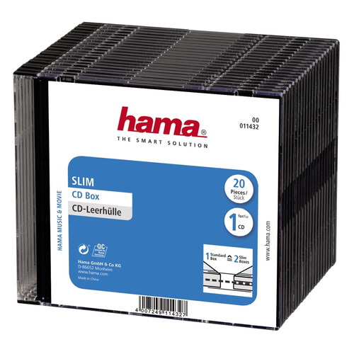 Конверты, коробки, портмоне  Ситилинк Коробка HAMA H-11432 Slim Box, 20 [00011432]