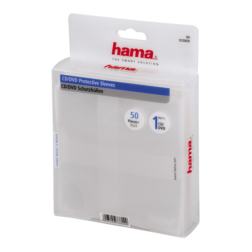   Ситилинк Конверт HAMA H-33809, 50шт., прозрачный [00033809]