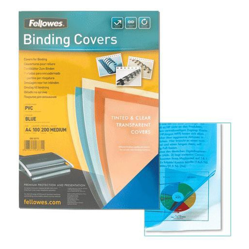  Обложка Fellowes Lamirel, A4, 200мкм, 100, прозрачный