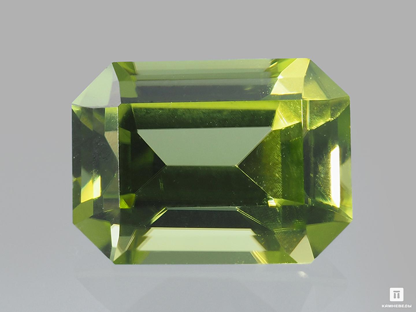 Хризолит (оливин), огранка 8х6х4 мм (1,6 ct)