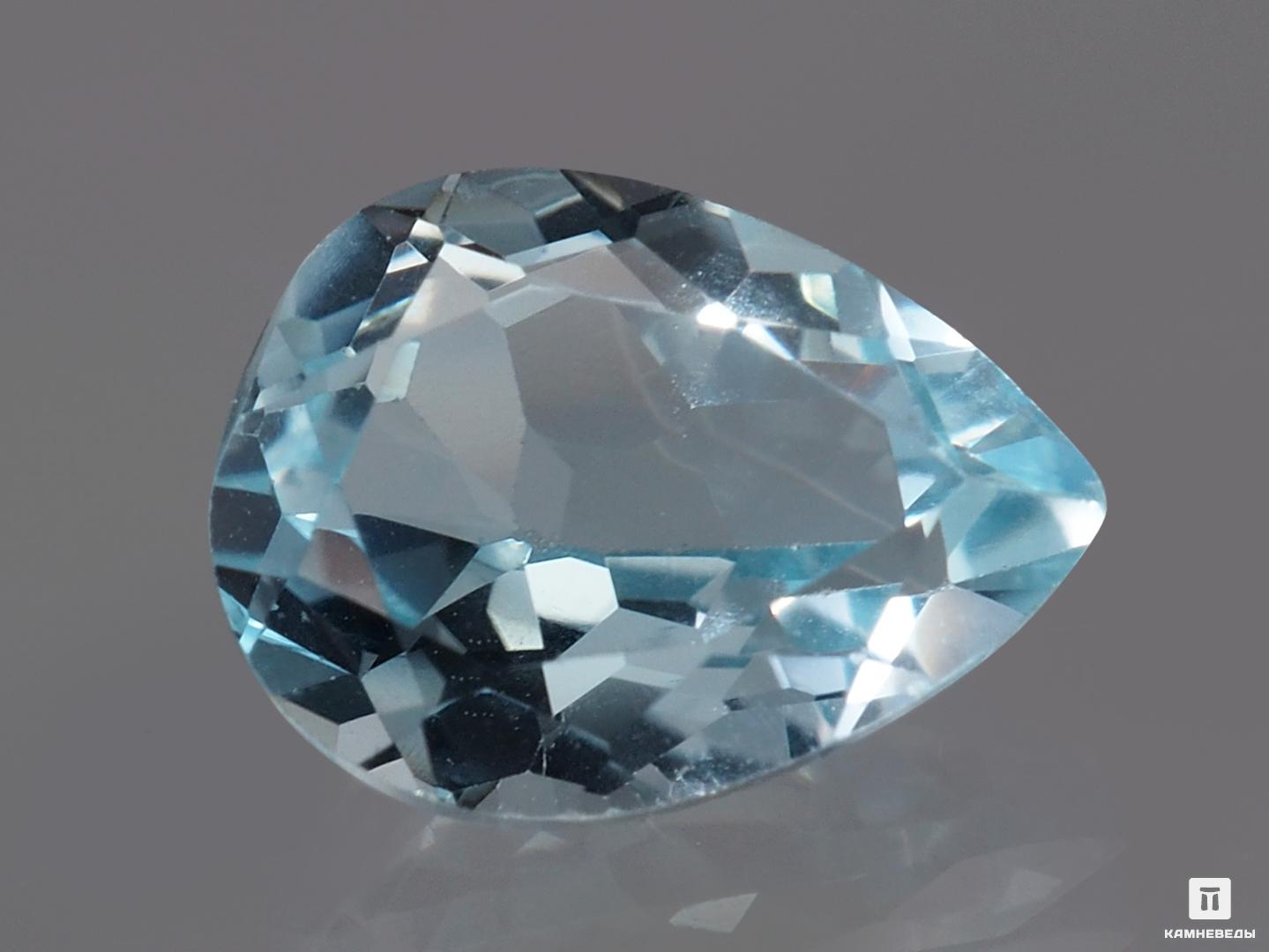   Камневеды Топаз голубой, огранка 8х6х4 мм (1,35 ct)