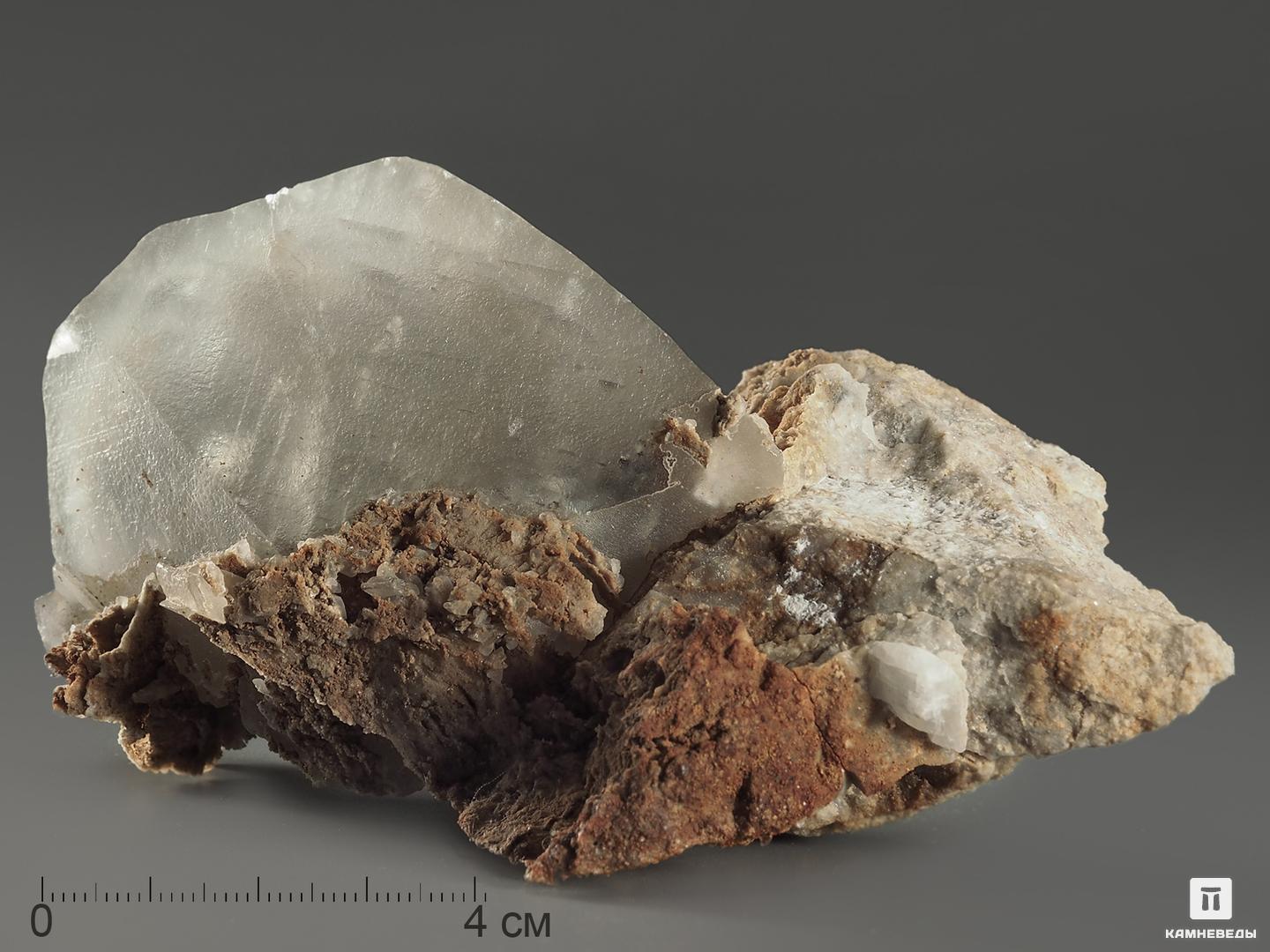   Камневеды Кристалл кальцита на породе, 11х6,7х5,5 см