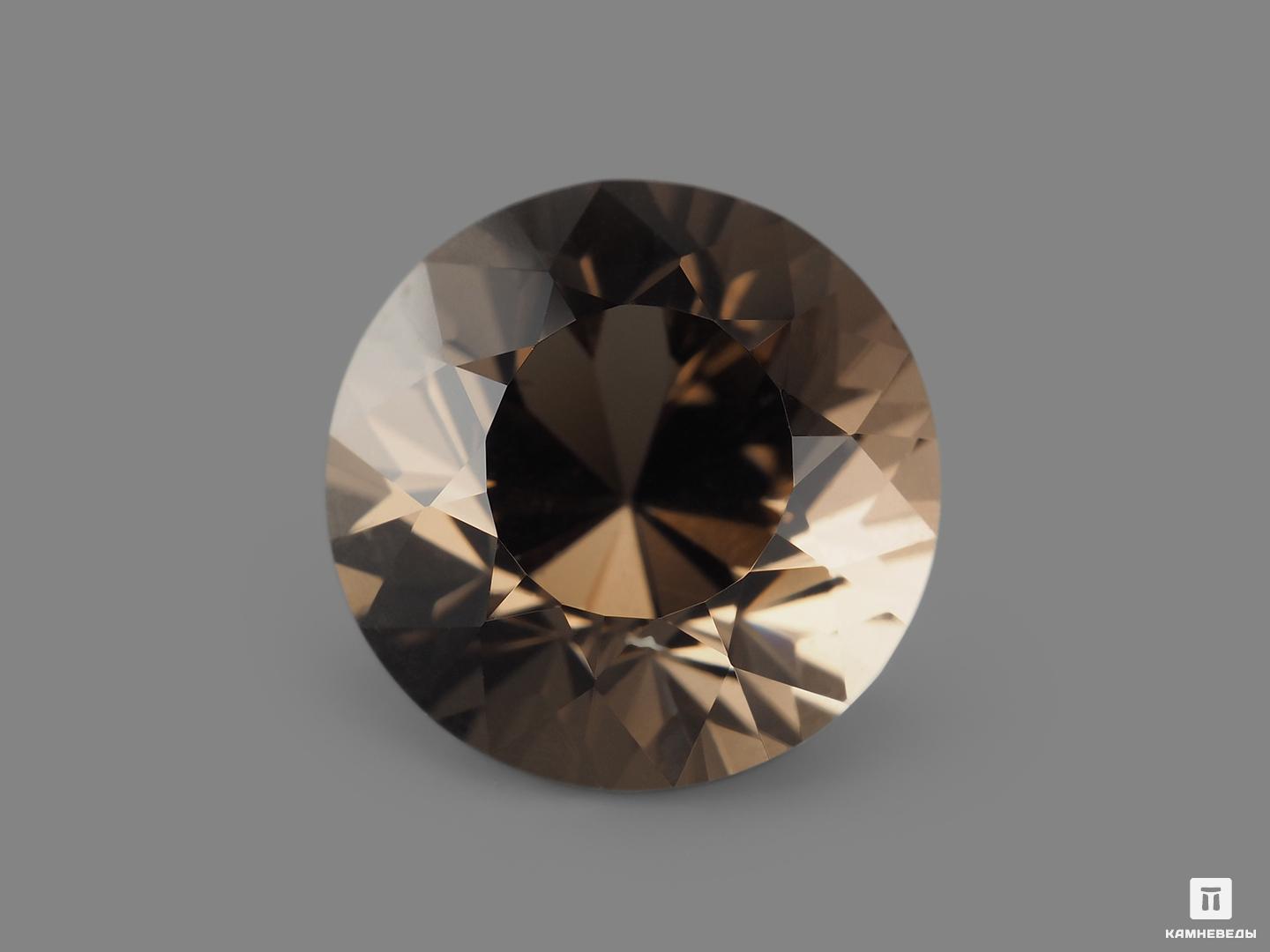   Камневеды Дымчатый кварц (раухтопаз), огранка 13,5х11 мм (9,2 ct)