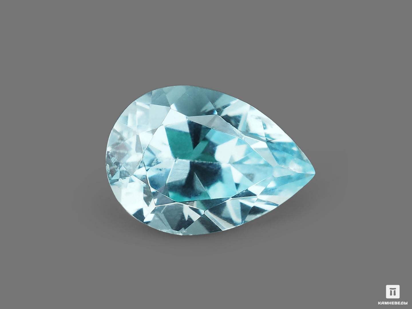 Топаз голубой, огранка 10х7х5,5 мм (2,52 ct)