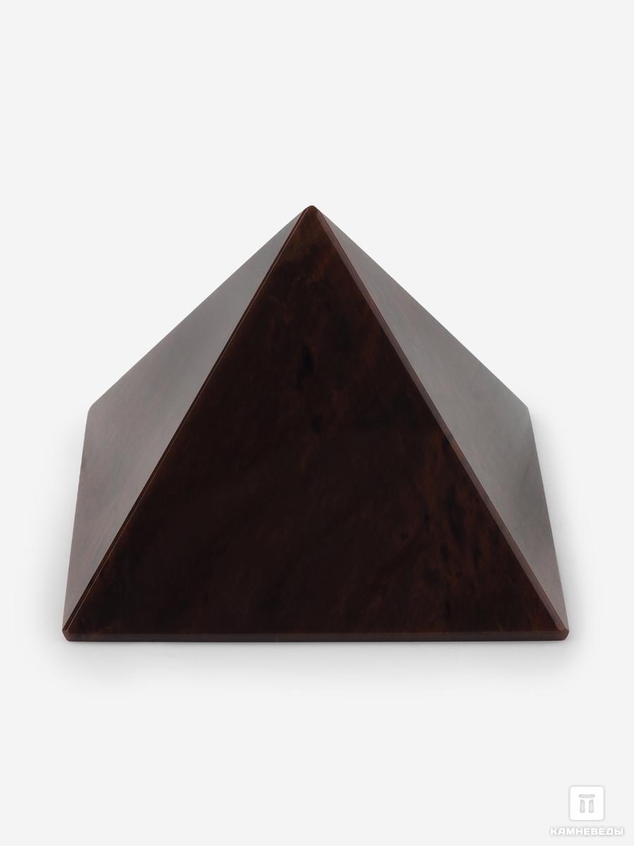 Пирамида из коричневого обсидиана, 7х7х5 см