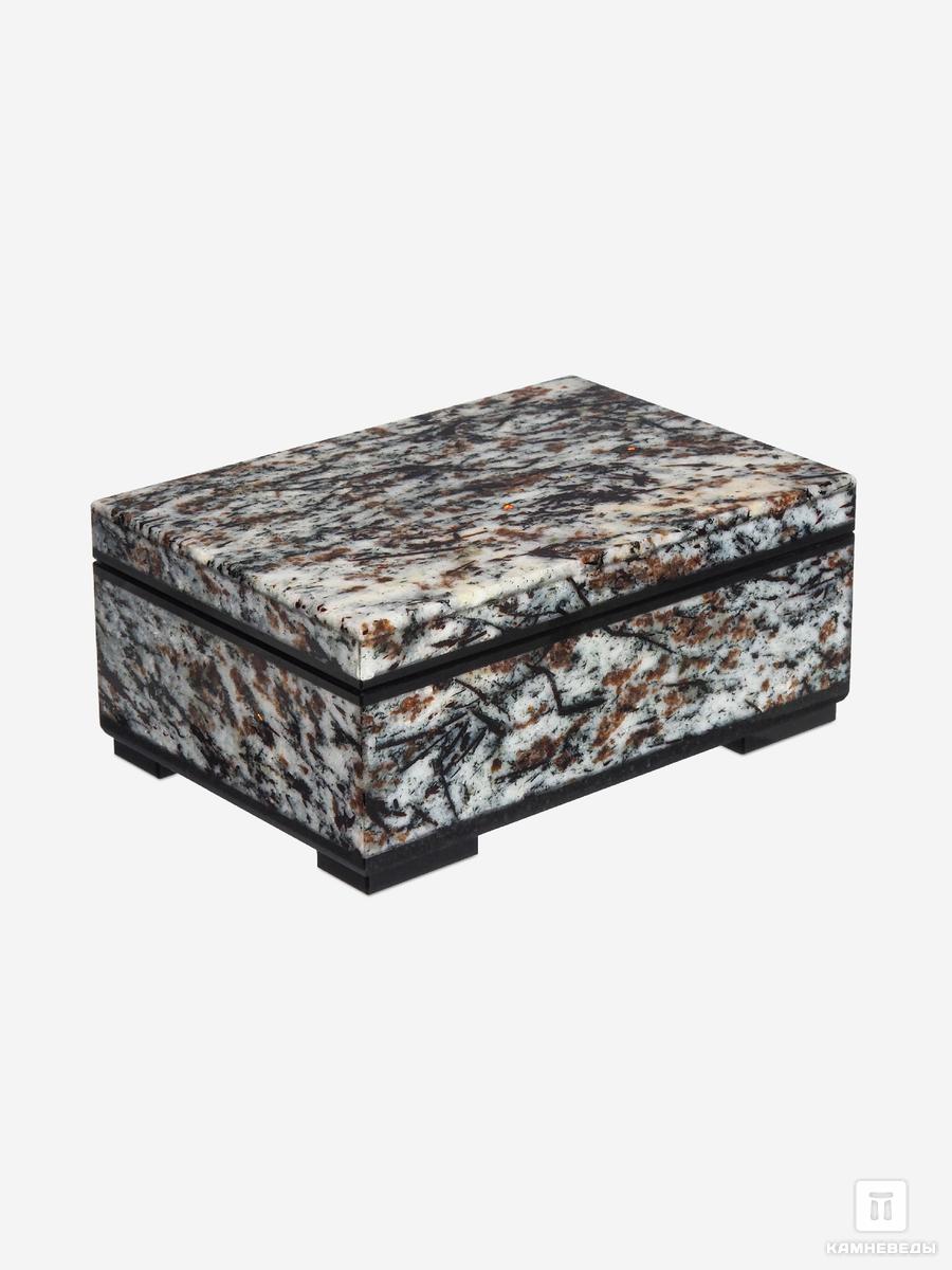 Шкатулка из астрофиллита, 11,9х8,4х5 см