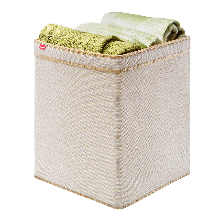 Casy Home Корзина для хранения с ручками бежевая ba-053