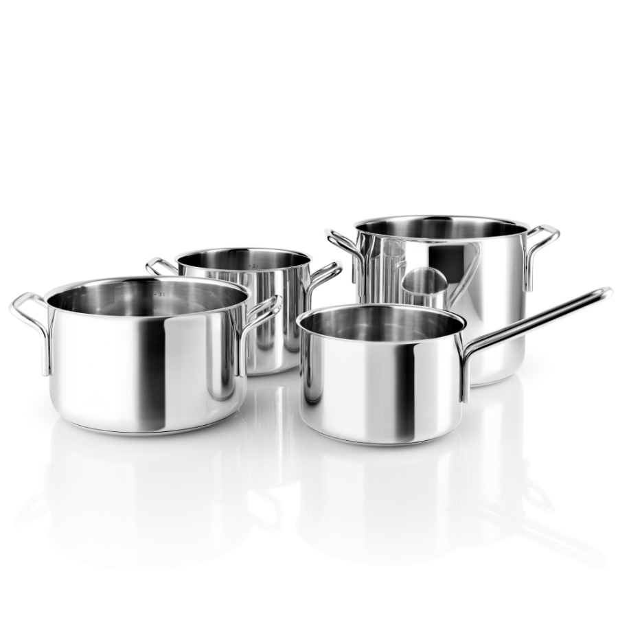 Наборы посуды  KitchenPlace Eva Solo Набор из 3 кастрюль и сотейника stainless steel