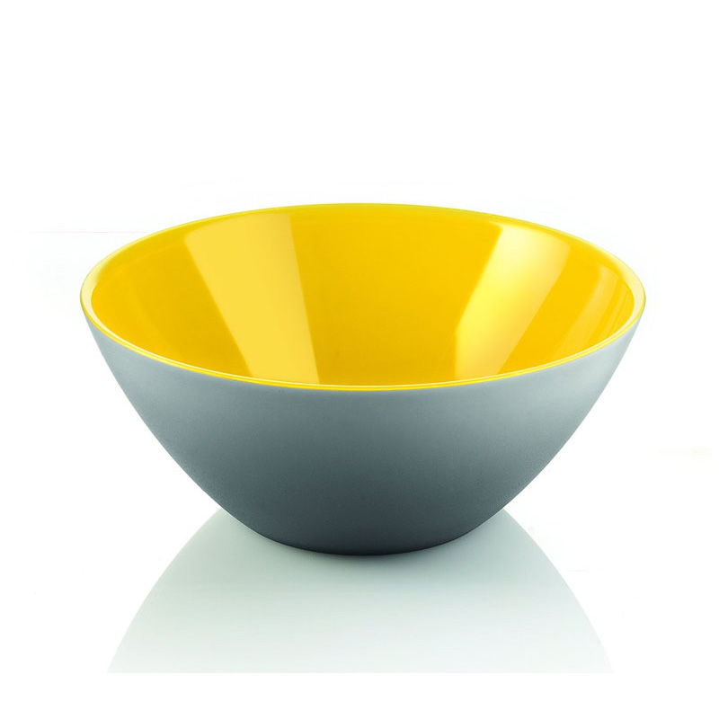 Салатники  KitchenPlace Guzzini Салатница My Fusion 20 см серая-желтая