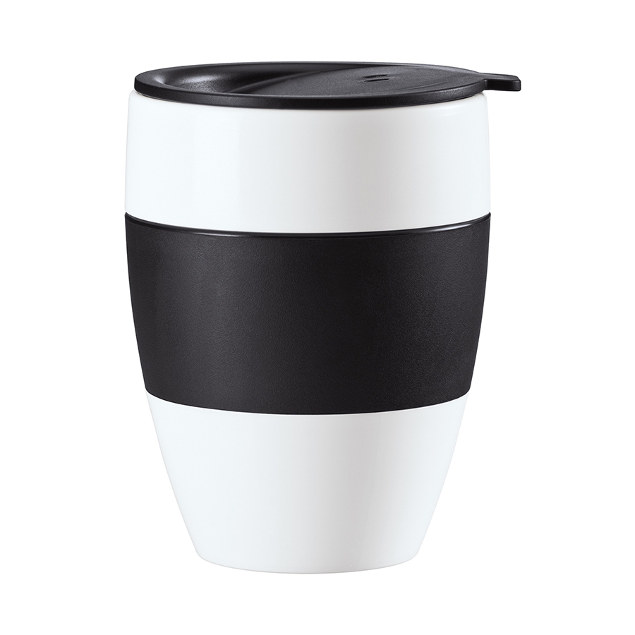  Koziol AROMA TO GO 2.0 Термокружка  400 мл, чёрно-белая