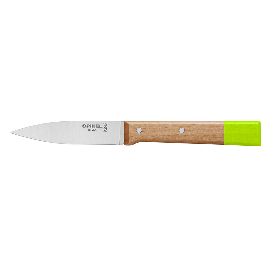 Opinel Нож кухонный parallele для нарезки 8 см зеленый