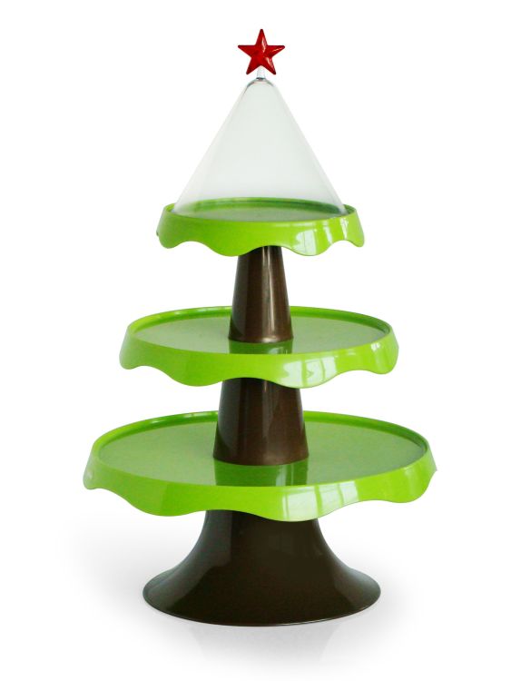 Qualy Этажерка подарочная Merry Tree зеленая
