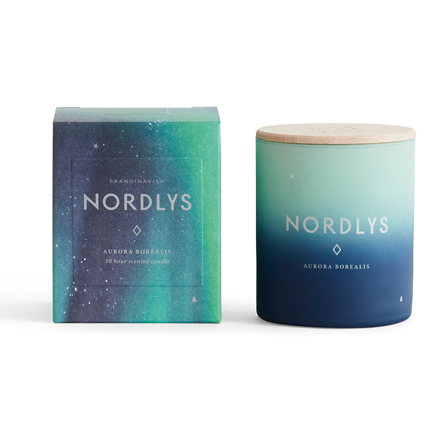 S K A N D I N A V I S K Свеча ароматическая nordlys с крышкой, 190 г