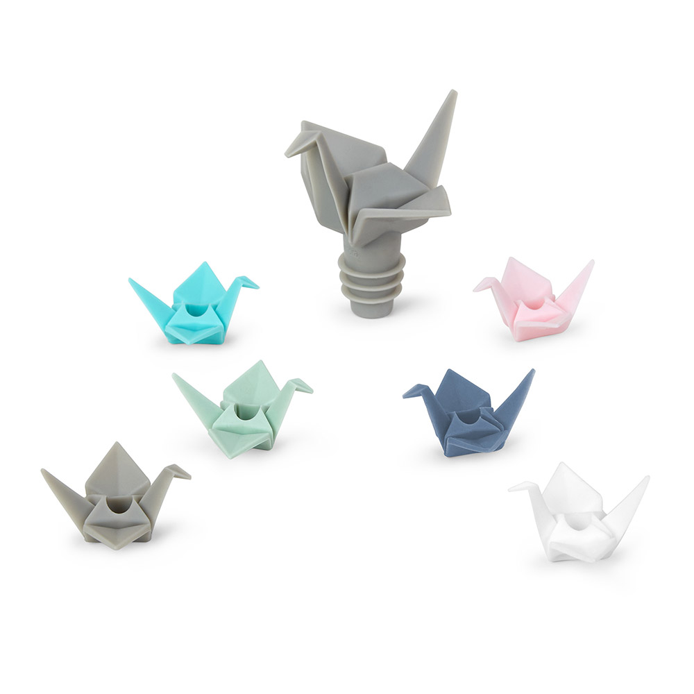Umbra Набор из пробки для бутылки и маркеров для бокалов Origami