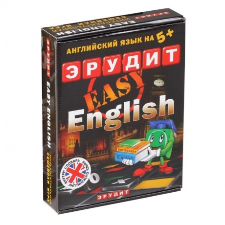 Настольная игра БИПЛАНТ 10007 Эрудит easy english-подарочный