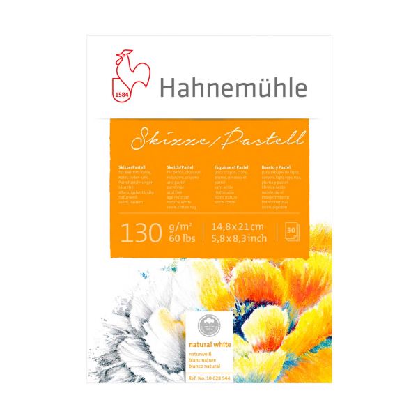 Альбом-склейка для пастели Hahnemuhle Skizze/Pastell А5 см 30 л 130 г белый цвет