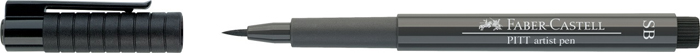 Ручка капиллярная Faber-Castell Pitt artist pen SB, теплый серый 5