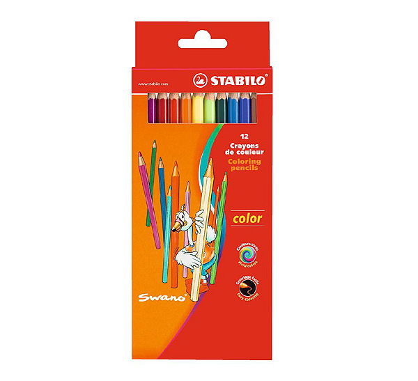 Набор карандашей цветных Stabilo Swano Color 12 цв в карт кор