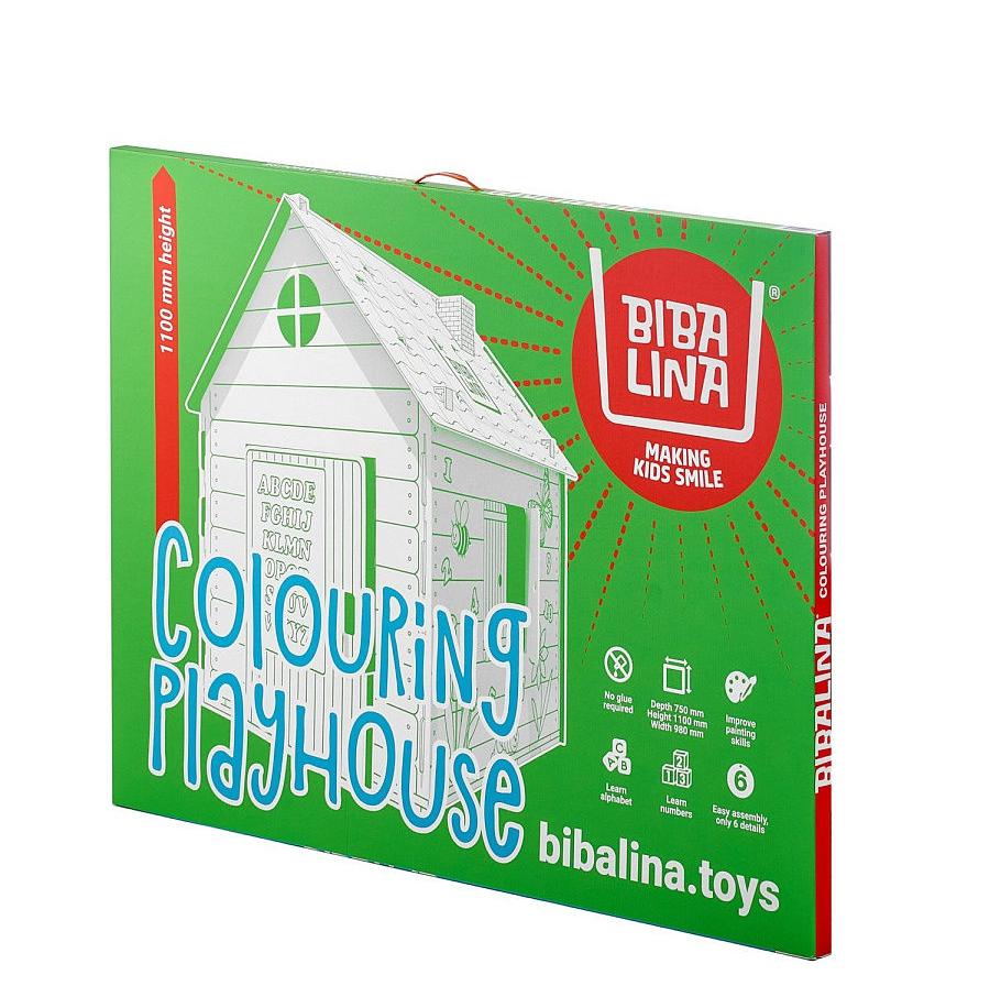 Конструкторы  Красный Карандаш Картонный домик BIBALINA Colouring play-house