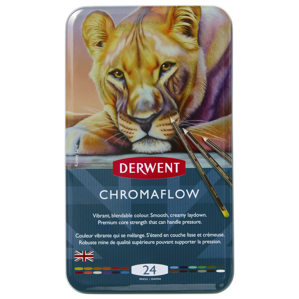 Карандаши цветные Набор цветных карандашей Derwent Chromaflow 24 цв