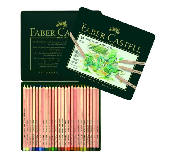 Набор карандашей пастельных Faber-castell Pitt 24 цв в металле