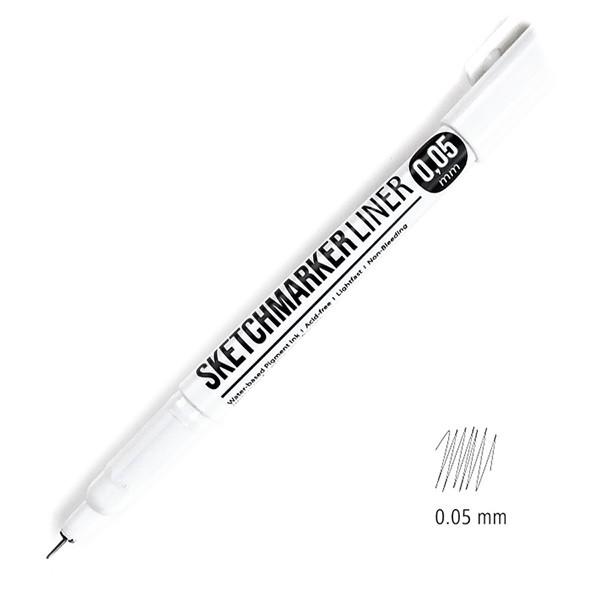 Ручка капиллярная Sketchmarker 0,05мм черный