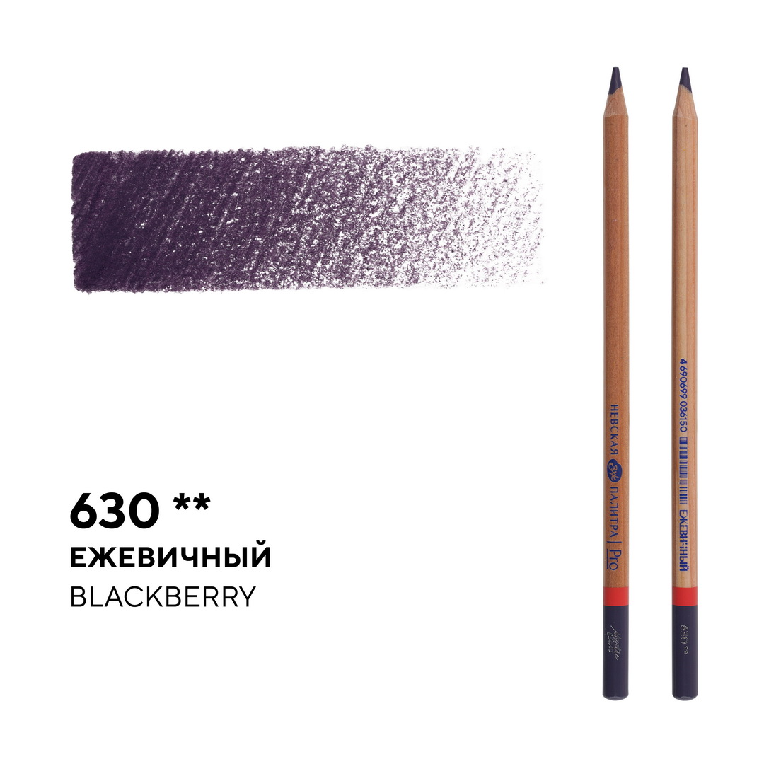 Карандаш профессиональный цветной Мастер-класс №630, ежевичный