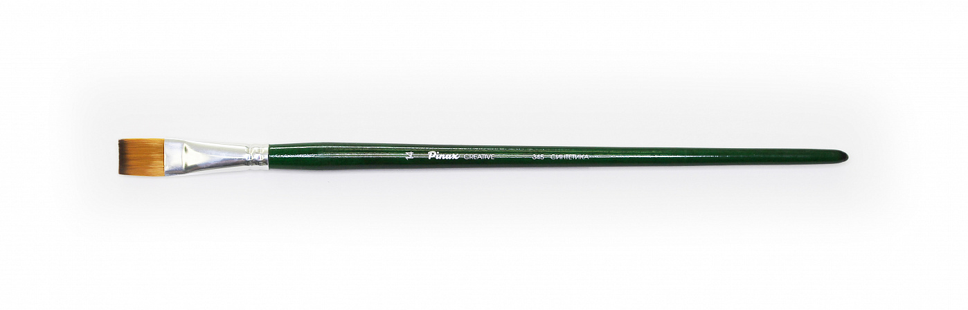 Кисть синтетика №14 плоская Pinax Creative 345 длинная ручка