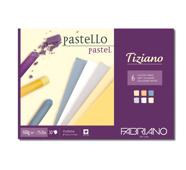 Блокнот-cклейка для пастели Fabriano Tiziano Soft Colorous А3 30 л 160 г