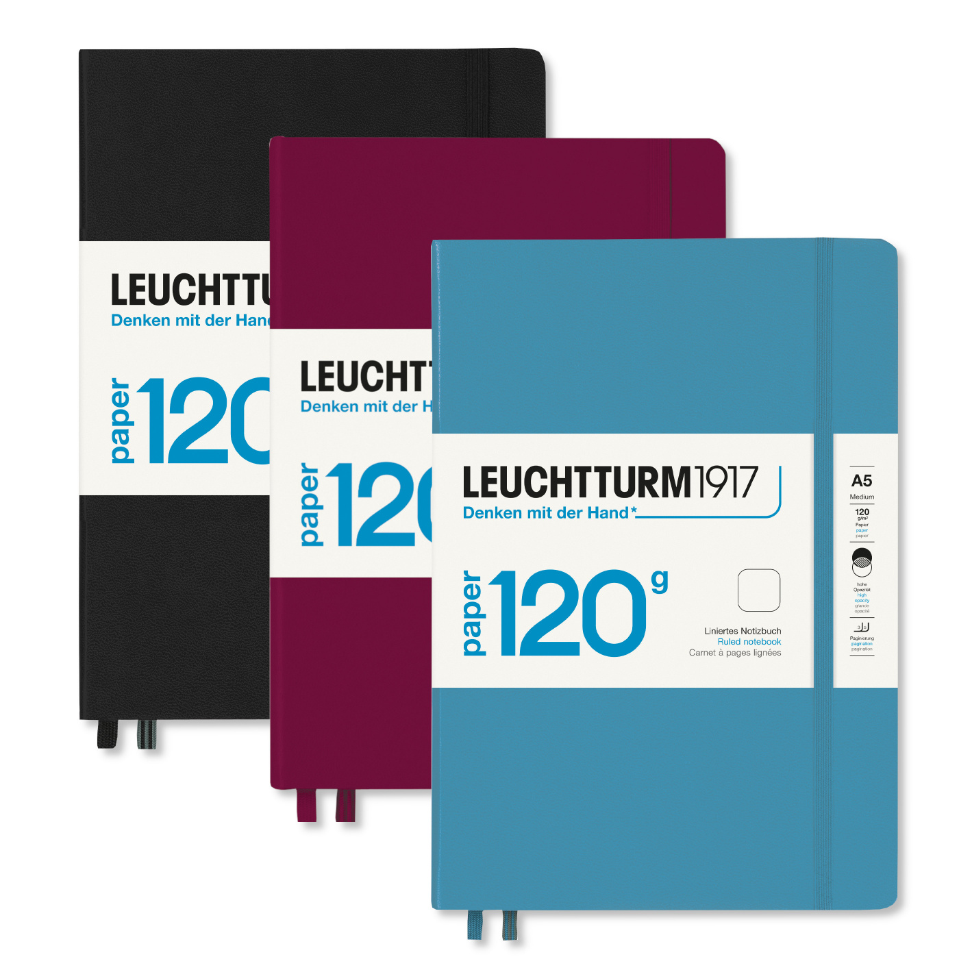   Красный Карандаш Блокнот нелинованный Leuchtturm Edition А5 203 стр., твердая обложка