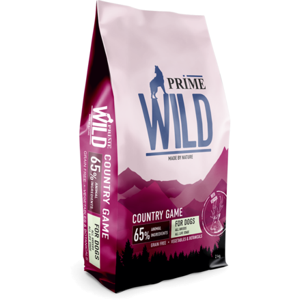 PRIME WILD GF COUNRTY GAME Сухой корм для щенков и собак всех пород, с уткой и олениной, 2 кг