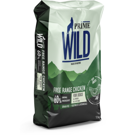 Корма для кошек и собак  ЛеМуррр PRIME WILD GF FREE RANGE Сухой корм для собак всех пород, с курицей , 12 кг