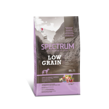 SPECTRUM Low-Grain Adult Сухой корм для собак средних и крупных пород, 2,5 кг