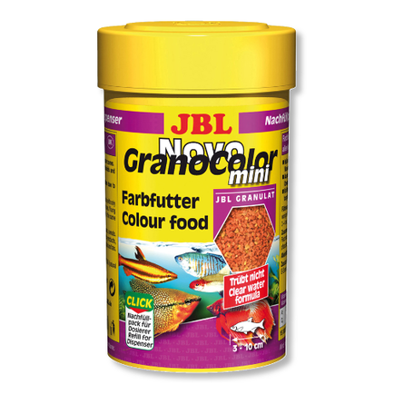JBL NovoGrano Color Mini Корм для яркости окраса рыб, гранулы, 100 мл