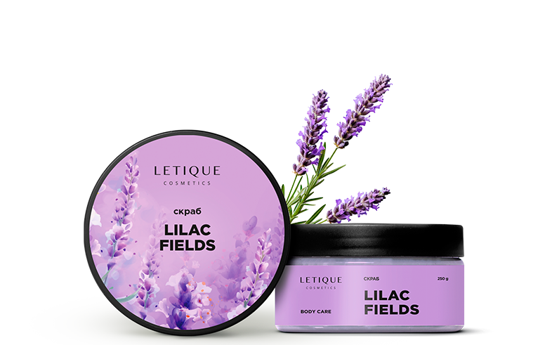 Letique Скраб для тела LILAC FIELDS, 250 г