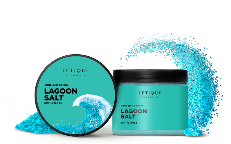 Letique Соль для ванны расслабляющая LAGOON SALT, 460 г