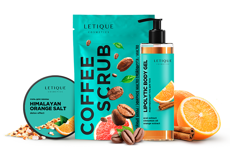 Letique EFFECTIVE CITRUS PACK, 400 г + 250 г + 200 мл