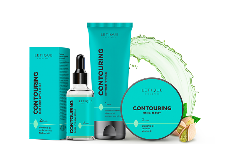 Letique CONTOURING FACE CARE SET, 75 мл + 50 мл + 30 мл