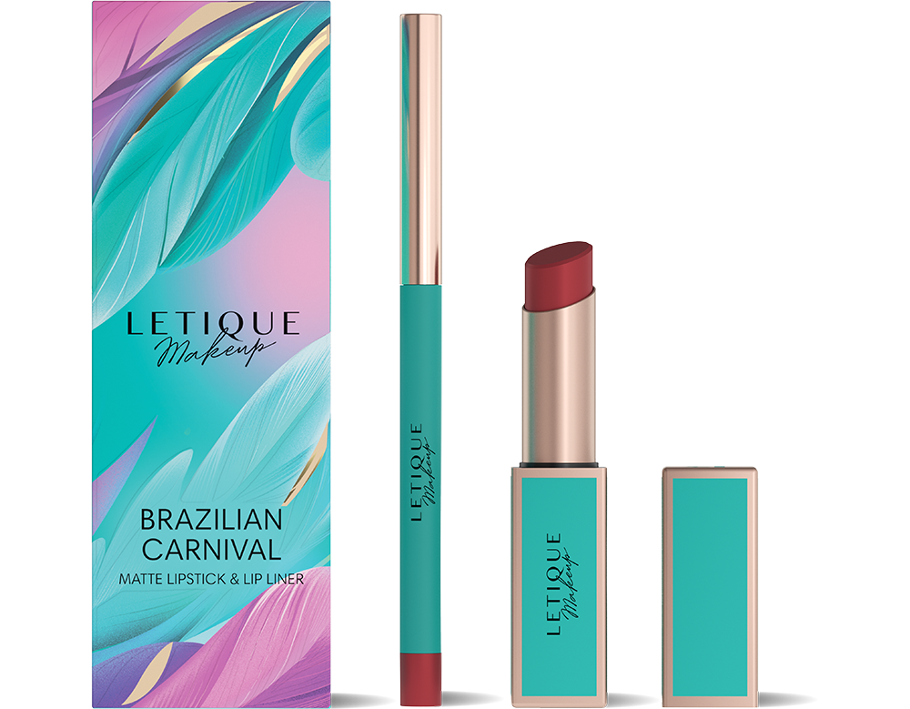 Letique Набор для макияжа губ BRAZILIAN CARNIVAL, тон 010 Bella, 0.29 г + 3.2 г
