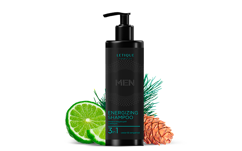 Letique Шампунь мужской для волос и тела CEDAR & BERGAMOT, 400 мл