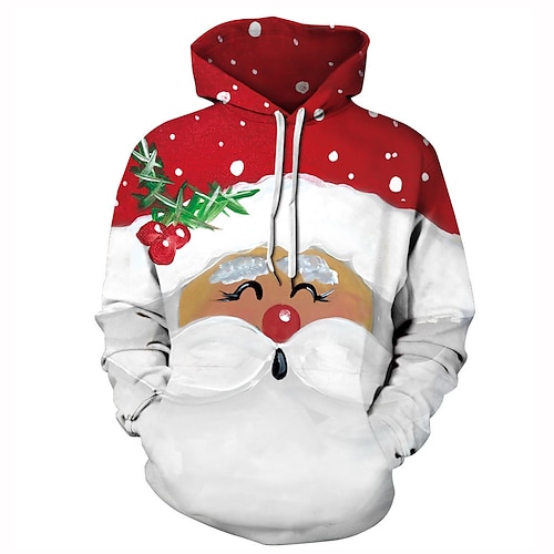 Inspired by Christmas Santa Claus Hoodie Cartoon Manga Anime Graphic Hoodie For Men's Women's Unisex Adults' 3D Print 100% Polyester