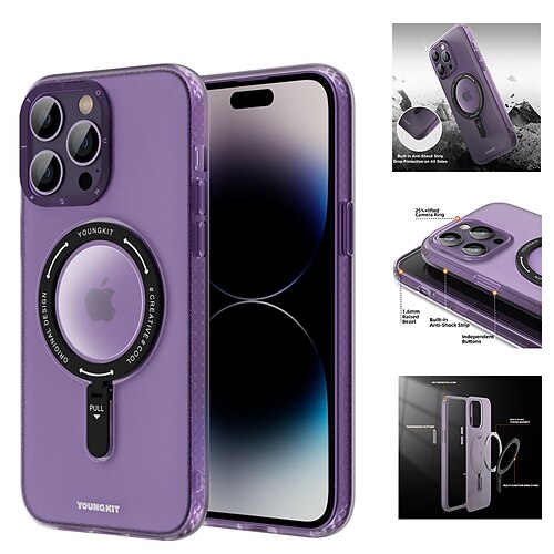 Phone Case For Apple Magnetic Adsorption iPhone 14 13 Pro Max Plus  Bumper Frame  With MagSafe Magnetic Full Body Protective Solid Colored TPU