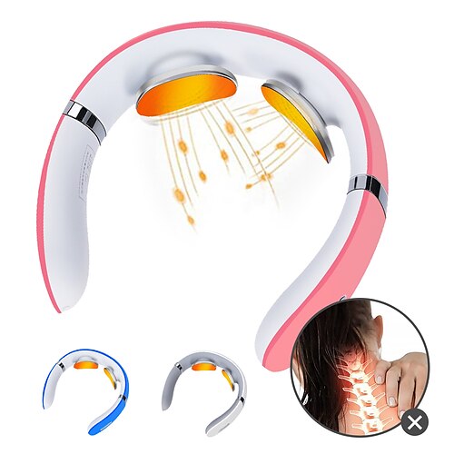 Electric Neck Massage Instrument Multi Functional Neck Massager Electromagnetic Pulse Heating Neck Protector