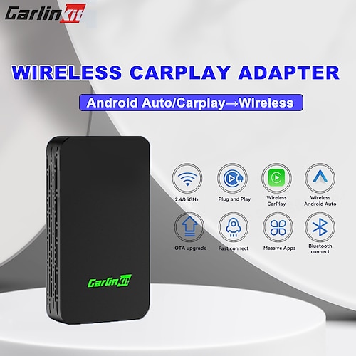 Carlinkit CPC200-2Air 2 Din Беспроводная игра Автоматическое конфигурирование Беспроводной CarPlay Беспроводная связь Android Auto для