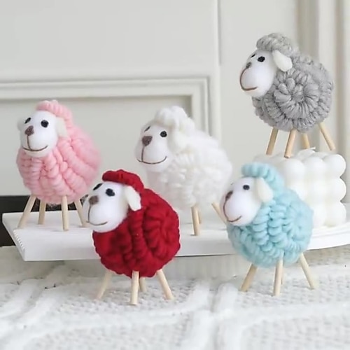 Christmas Decorations Wool Felt Poke And Poke Diy Handmade Lamb And Lamb Christmas Decorations