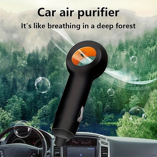 Novelty Portable small car negative ion air purifier for Car Safety / Eco-friendly / Cool USB 12 V