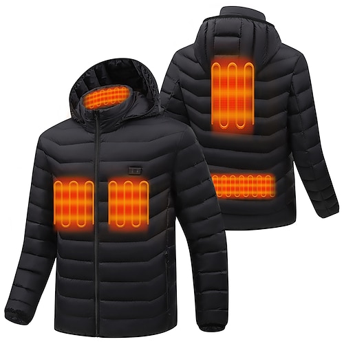 Man Warm Heated Vest Lightweight Waterproof Comfortable And Durable Heated Vest Jacket For Outdoor Running And Climbing (Battery Not Included)