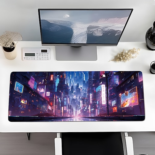 Landscape Mouse Pad, Extra Large Professional Mouse Pad Non-Slip Stitched Edges Computer Desk Mat
